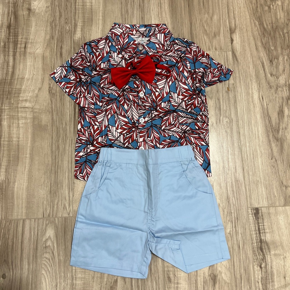Tommelise Baby Boy 4 Pc Outfit Set Size 90 12-18M Tropical